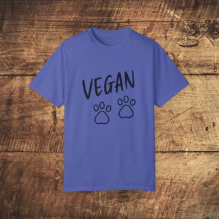 Vegan Paws Garment-Dyed T-shirt Printify