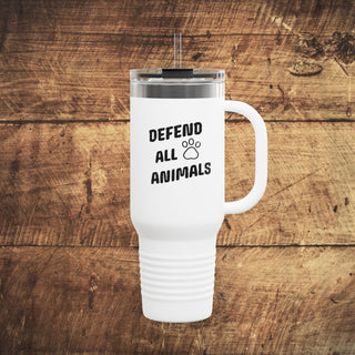 Defend All Animals Insulated Travel Mug, 40oz