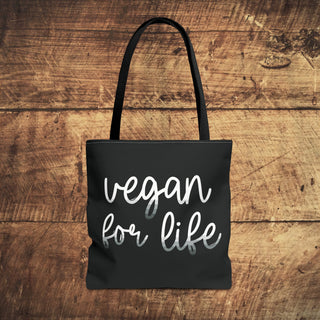 Vegan For Life Tote Bag Printify