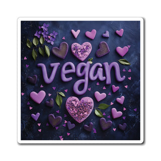 Colorful Hearts Magnet Printify