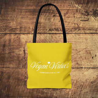 Vegan Virtues Tote Bag Printify