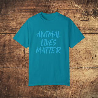 Animal Lives Matter Garment-Dyed T-shirt Printify