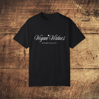 Vegan Virtues Garment-Dyed T-shirt Printify