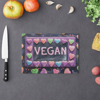 Vegan Tempered Glass Cutting Board Printify