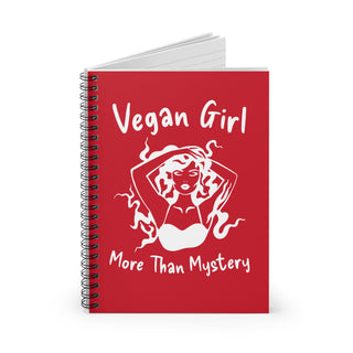 Vegan Girl Spiral Notebook - Ruled Line