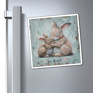 Be Kind Bunnies Magnet Printify