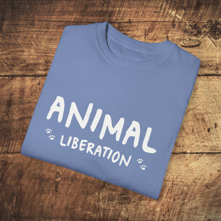 Animal Liberation Unisex Garment-Dyed T-shirt Printify