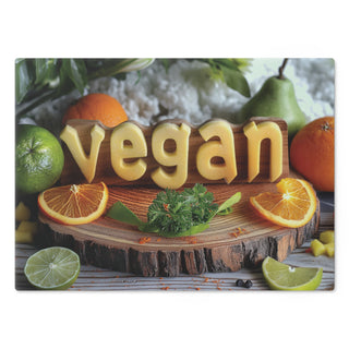 Vegan Tempered Glass Cutting Board Printify