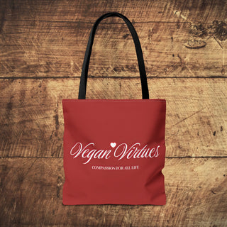Vegan Virtues Tote Bag Printify