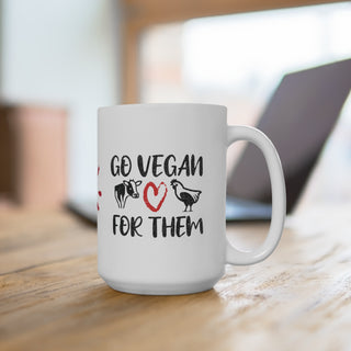 Go Vegan Coffee Mug 15oz Printify