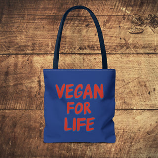 Vegan For Life Tote Bag Printify