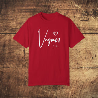 Vegan Girl Garment-Dyed T-shirt Printify