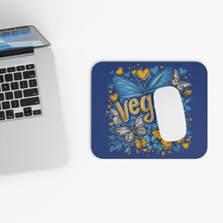 Vegan Butterfly Mouse Pad (Rectangle)