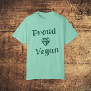 Proud Vegan Garment-Dyed T-shirt Printify