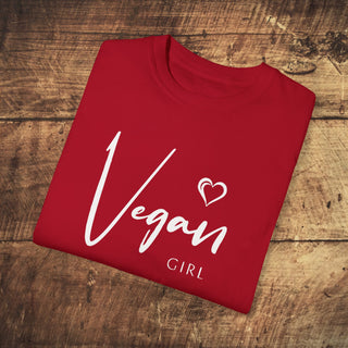 Vegan Girl Garment-Dyed T-shirt Printify