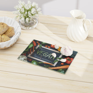 Vegan Tempered Glass Cutting Board Printify