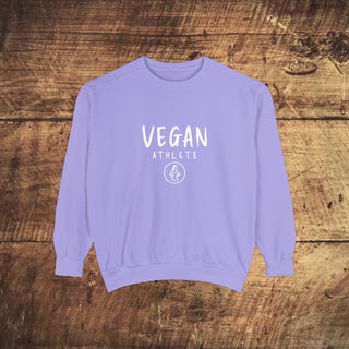 Vegan Athlete Garment-Dyed Sweatshirt Printify