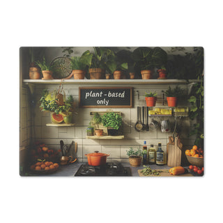 Plant-based Only Tempered Glass Cutting Board Printify