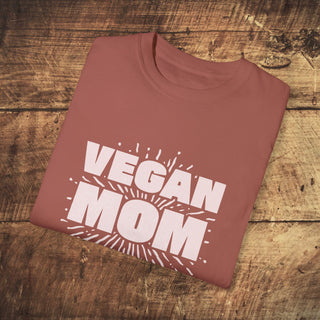 Vegan Mom Garment-Dyed T-shirt Printify