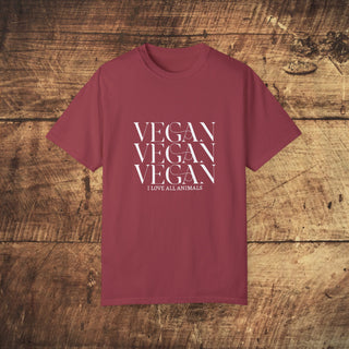 Vegan Garment-Dyed T-shirt Printify