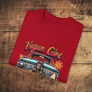 Vegan Girl Garment-Dyed T-shirt Printify