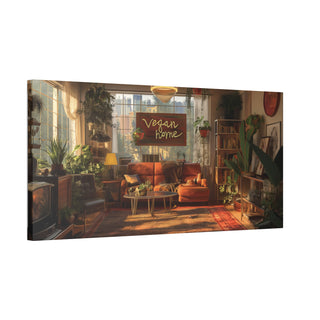 Vegan Home Classic Stretched Canvas (ONE SIZE 40x32) Printify