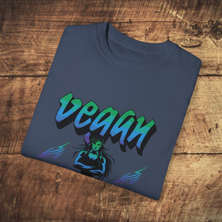 Vegan Athlete Garment-Dyed T-shirt Printify