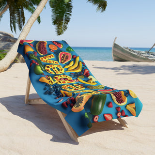 Vegan Beach Towel Printify