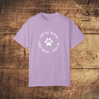 For The Animals Garment-Dyed T-shirt Printify