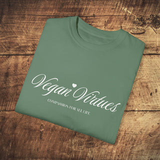 Vegan Virtues Garment-Dyed T-shirt Printify