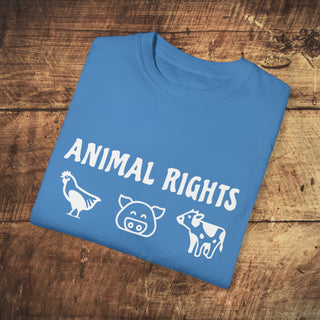 Animal Rights Garment-Dyed T-shirt Printify