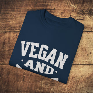 Vegan And Proud Garment-Dyed T-shirt Printify