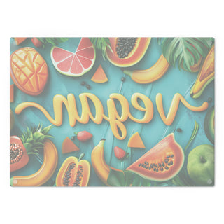 Vegan Tempered Glass Cutting Board Printify