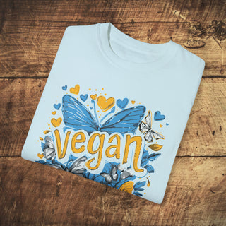 Vegan Butterflies Garment-Dyed T-shirt Printify