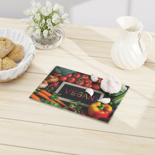 Vegan Tempered Glass Cutting Board Printify