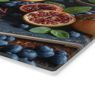 Vegan Home Tempered Glass Cutting Board Printify