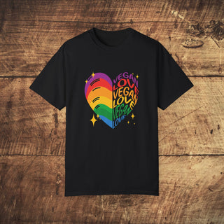 Vegan Love Garment-Dyed T-shirt Printify