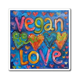 Vegan Love Magnet Printify