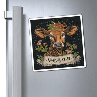 Vegan Cow Magnet Printify