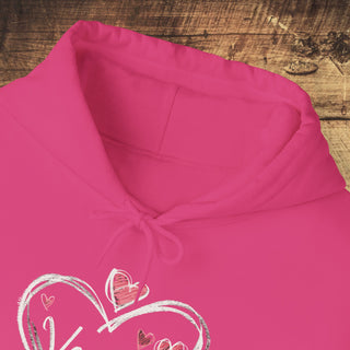 Vegan Hearts Heavy Blend™ Hooded Sweatshirt Printify