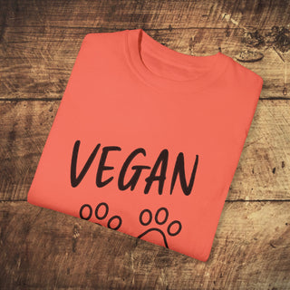 Vegan Paws Garment-Dyed T-shirt Printify