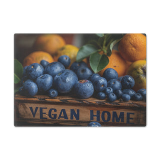 Vegan Home Tempered Glass Cutting Board Printify