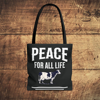 Peace For All Life Tote Bag Printify