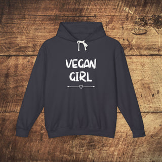 Vegan Girl Unisex Lightweight Hooded Sweatshirt