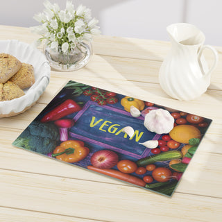 Vegan Tempered Glass Cutting Board Printify