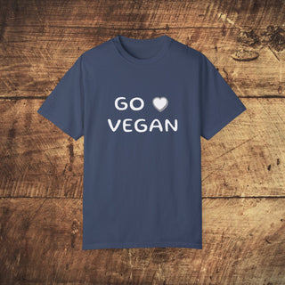 Go Vegan Garment-Dyed T-shirt Printify