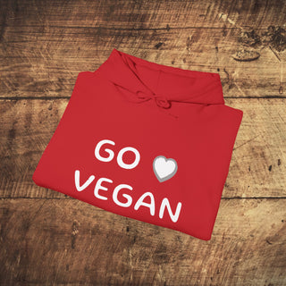 Go Vegan Heavy Blend™ Hooded Sweatshirt Printify