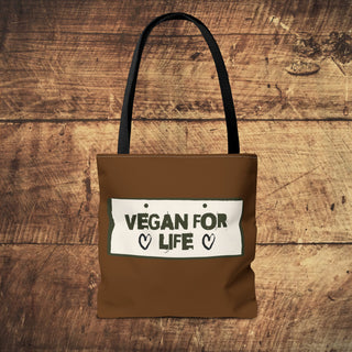 Vegan For Life Tote Bag Printify