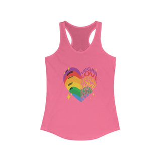 Vegan Love Women's Ideal Racerback Tank Printify