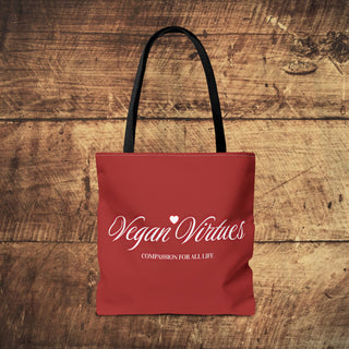 Vegan Virtues Tote Bag Printify